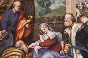 Jigsaw puzzle Adoration of the Magi and Adoration of the Shepherds
