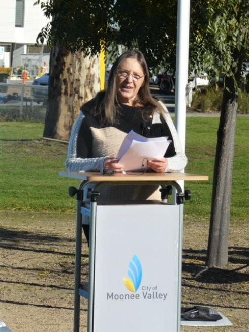 Wurundjeri Woiwurrung Elder, Aunty Julieanne Axford - Photo:Sr Caroline Vaitkunas