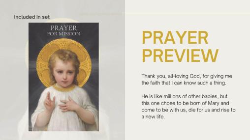 Prayer Card Set of 4