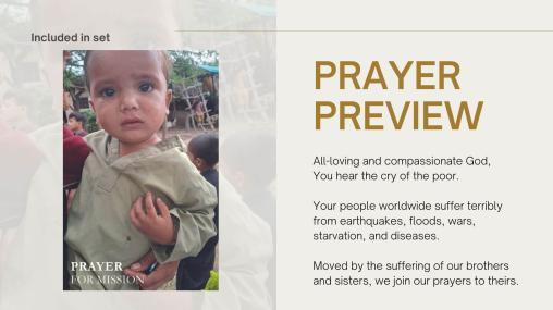 Set of 5 Prayer Cards