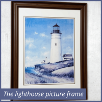 The lighthouse picture frame in my room