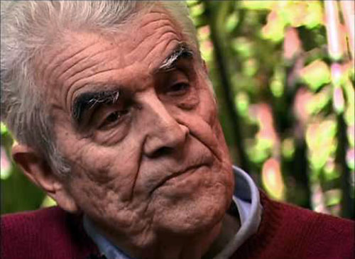 Rene Girard. (Image sourced from a video interview with Rev. Dr. Steven E. Berry).