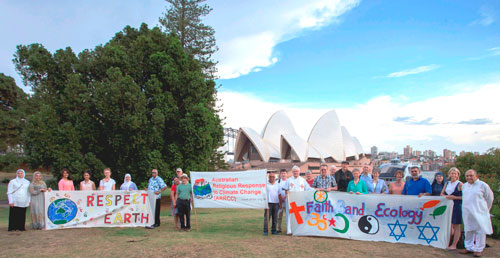 Charles Rue, Anne Lanyon and Ashleigh Green joined a multi faith Light for Lima  prayer vigil for the planet and all its peoples as the COP 20 negotiations began in Lima Peru on December 1st 2014. Photo credit: Jeff Tan