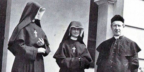 Co-Founder, Columban Fr Edward Galvin with Columban Sisters