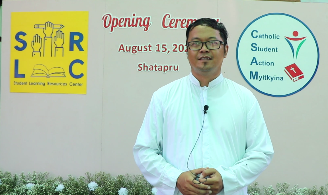 Fr Kurt Zion Pala at the opening of the Student Learning Resources Centre - Photo: Fr Kurt Zion Pala