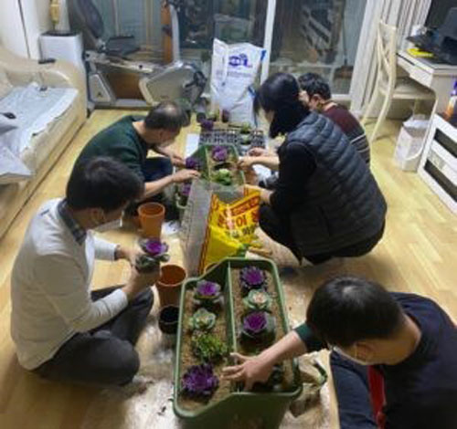 It was as good as a tonic for me to drop by during the pandemic and join with them as they played indoor mini bowling or help them as they put flower seedlings into pots… - Photo:Fr Noel O'Neill
