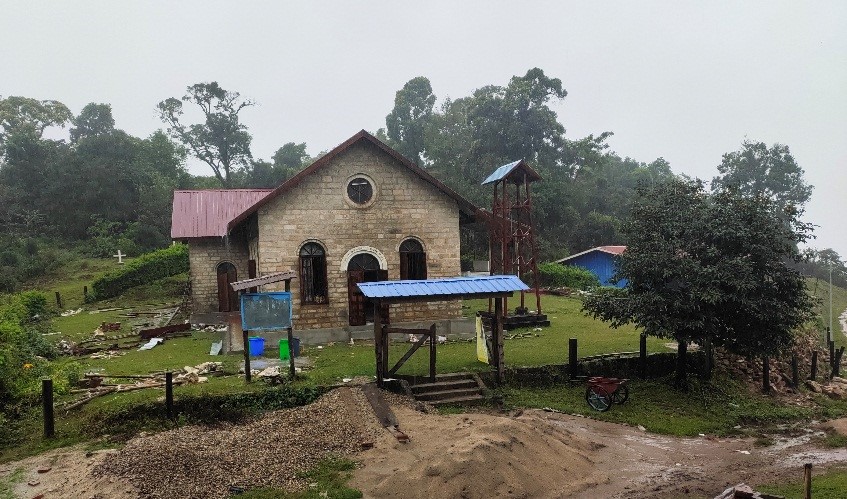 View of church being renovated - Photo: Bishop Raymond Sumlut Gam 