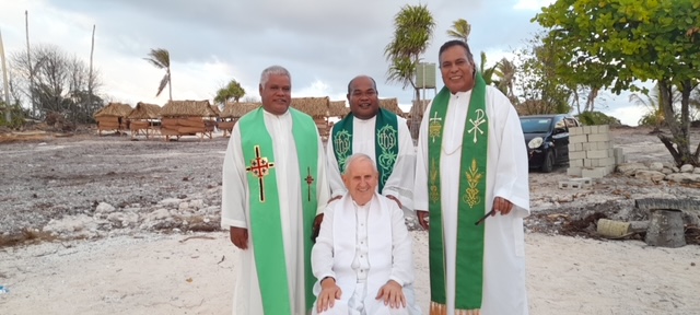 Fr Donal McIlraith with Kiribati priests - Photo: Fr Donal McIlraith