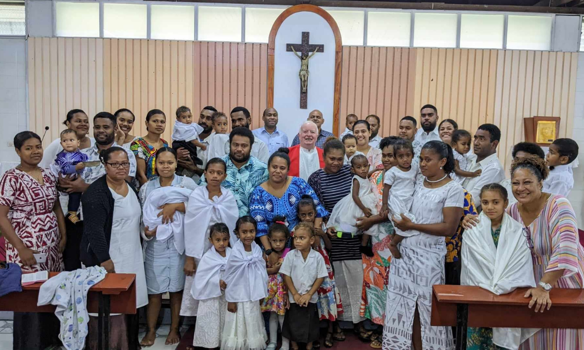 Fr John McEvoy at St Pius X Parish - Photo: Columbans Fiji