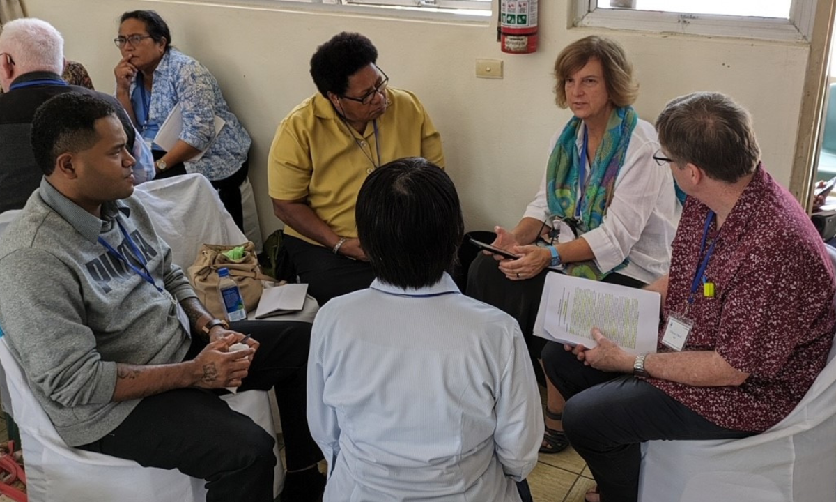 Members gather for discussions at the one-day workshop on Human Trafficking.  Photo: Sr. Colleen Jackson RSC