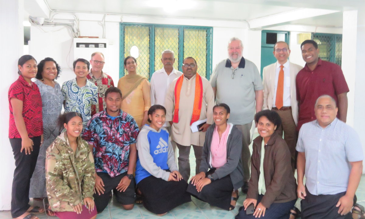 Fr Patrick McInerney with religious leaders in Fiji - Photo: Fr Patrick McInerney SSC