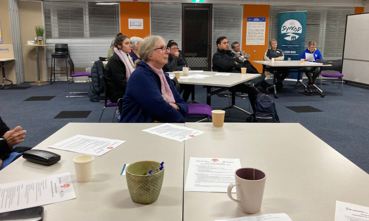 Guest listened to Fr Patrick at the Synod Interfaith Consultation - Photo: Fr Patrick McInerney