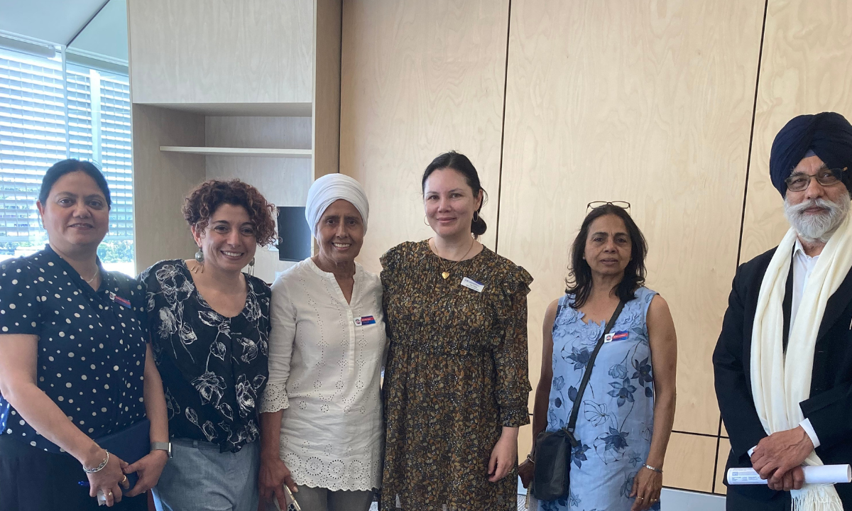 Kim Chong (fourth) at the Western Sydney Women’s IntHERfaith Initiative addresses domestic and family violence - Photo: Kim Chong