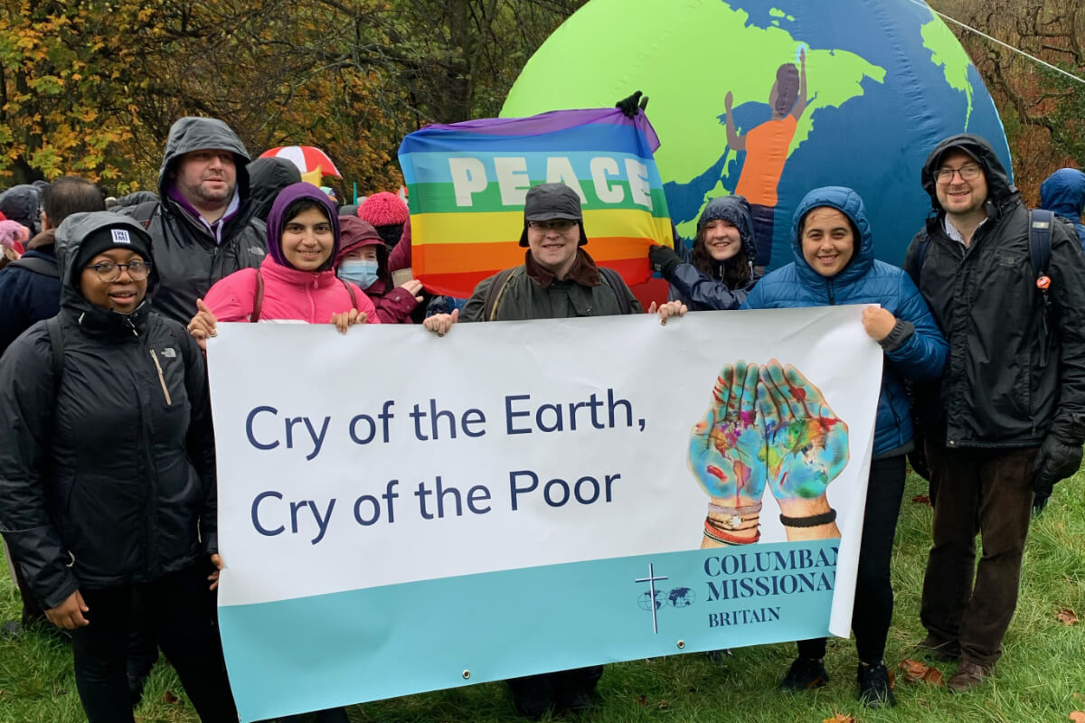 Columban group at COP21 in Glasgow in 2021