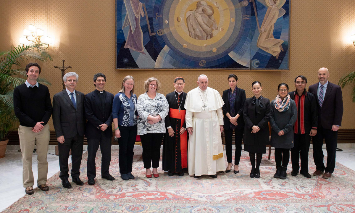 Group at the Global Catholic Climate Movement  in February 2020.  Photo: Amy Woolam Echeverria