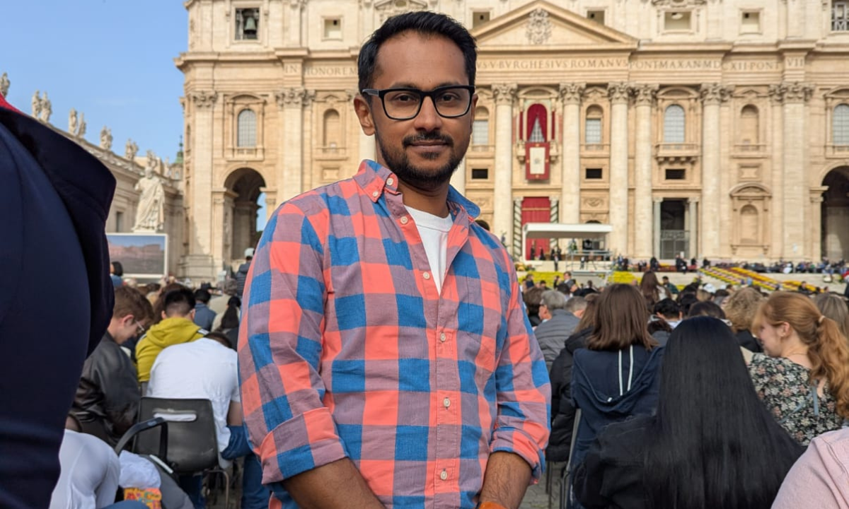 Ajesh Abraham was among the faithful in St. Peter’s Square - Photo: Ajesh Abraham