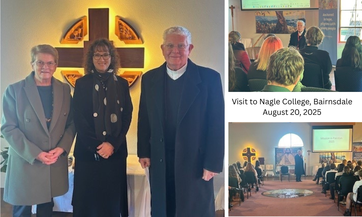 Fr Robert McCulloch visits Nagle College, Bairnsdale - Photos: Nagle College