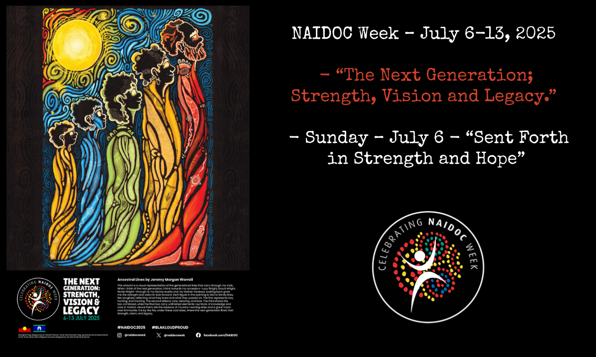 Image Copyright: image obtained from the NAIDOC website (https://www.naidoc.org.au/posters/poster-gallery/2025-national-naidoc-week-poster)