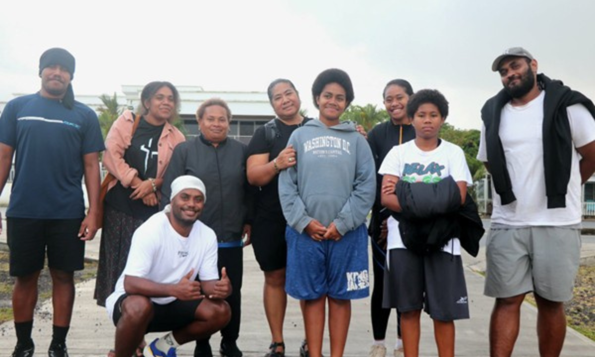 CLM Nanise Mounga with youths from around Suva at a recent Beach Clean-up (PC: Columban Fiji)