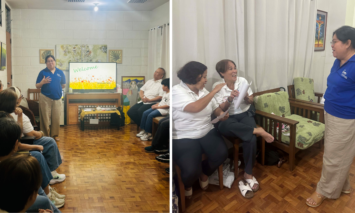 Vida together with Columban Mission Partners (Cubao) during a recollection - Photo: Vida Hequilan 