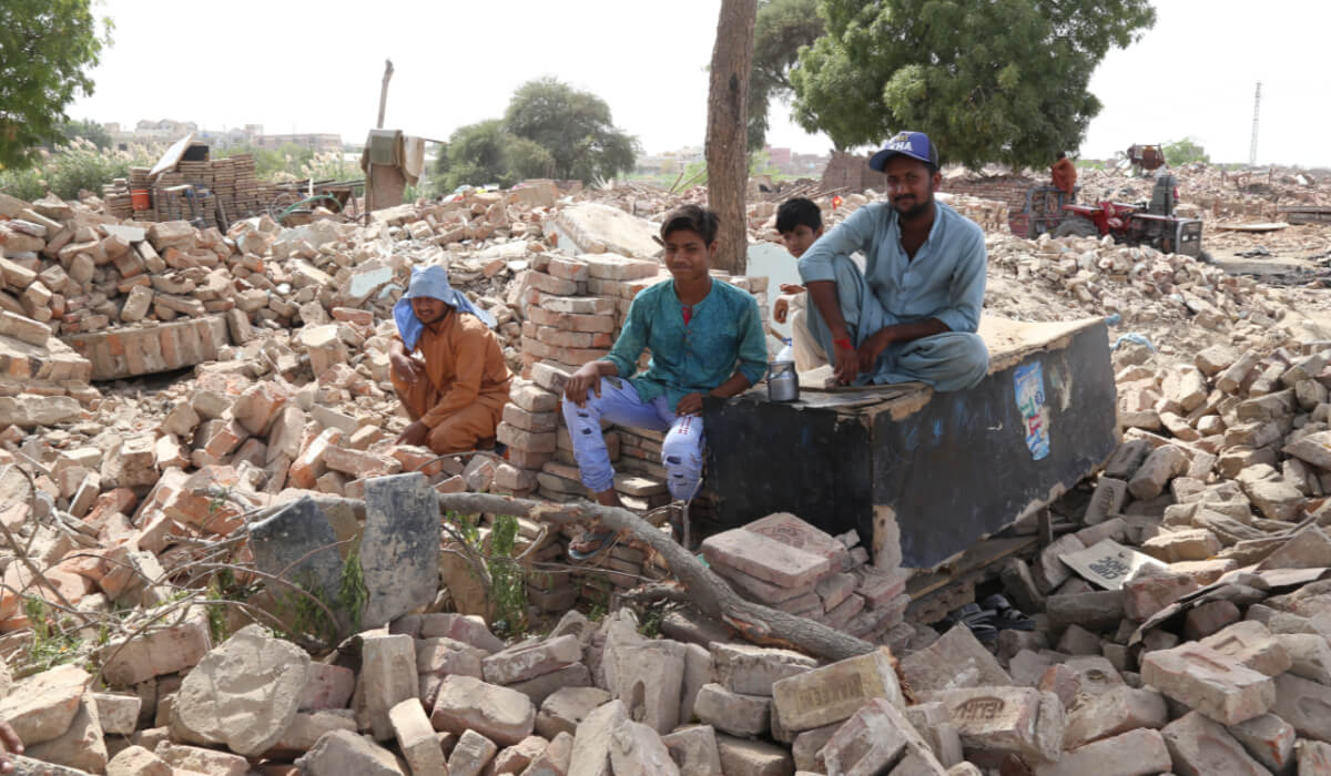 Destruction of housing in Pakistan. Photo: Eric Siraj
