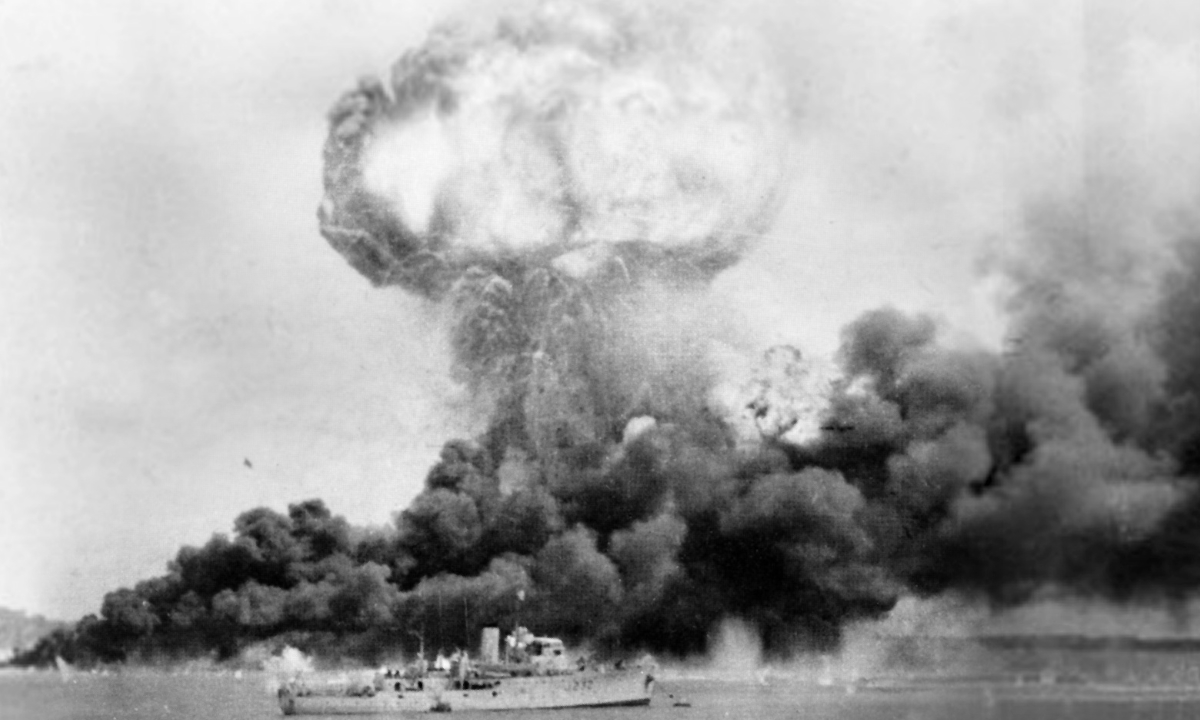 Bombing of Darwin. Photo: Australian War Memorial