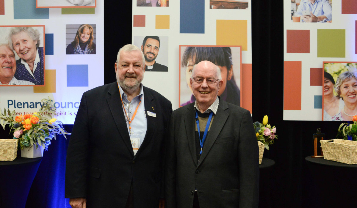 Patrick and Trevor at the second assembly of the Fifth Plenary Council of Australia