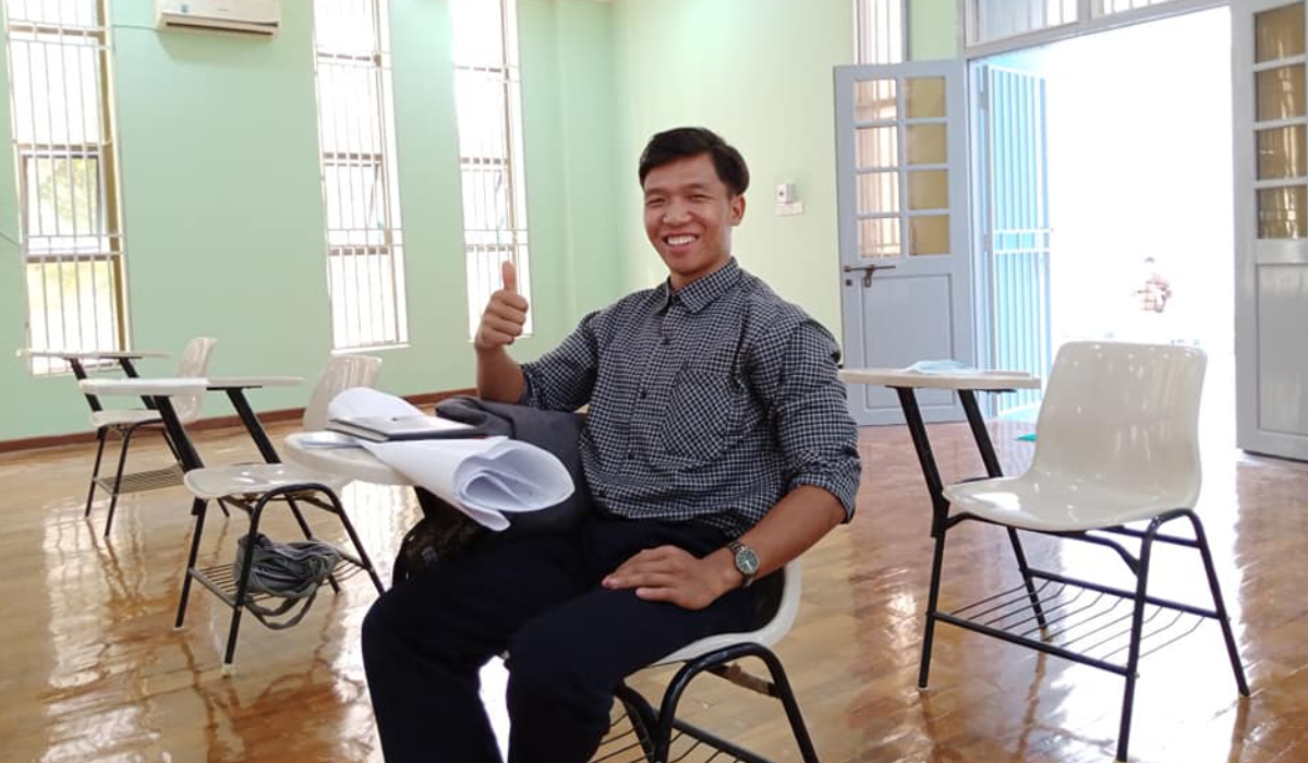 Zawng Dau during university days. Photo: Mr Zawng Dau