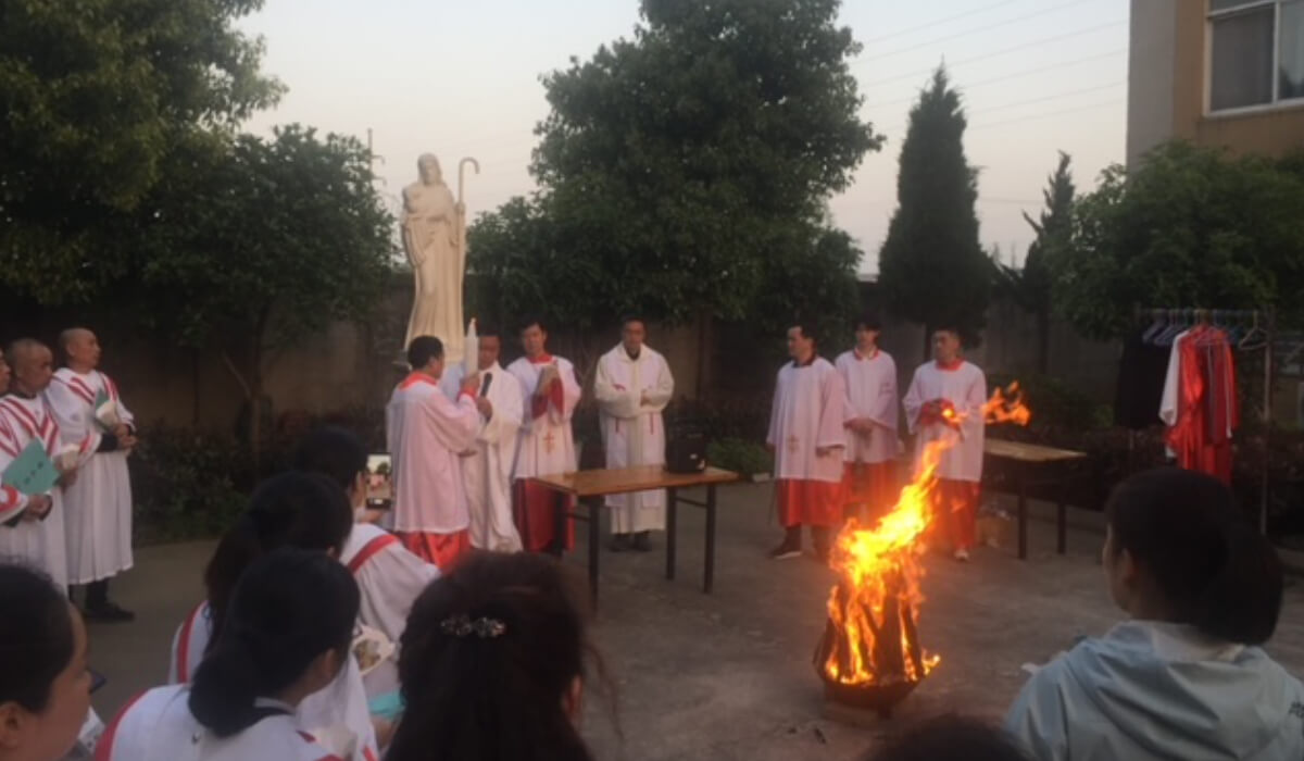 2023 Easter Celebrations in China. Photo: Columban Fr Dan Troy