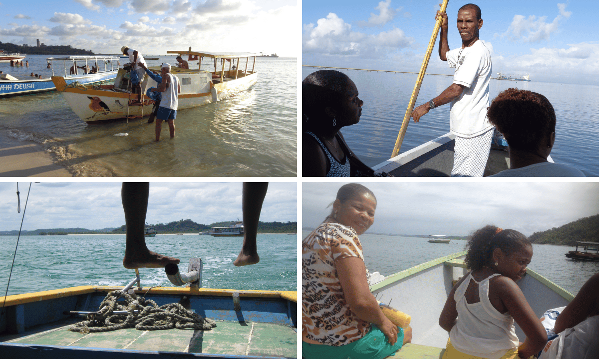 The motorized canoes. Photo: Fr Colin McLean