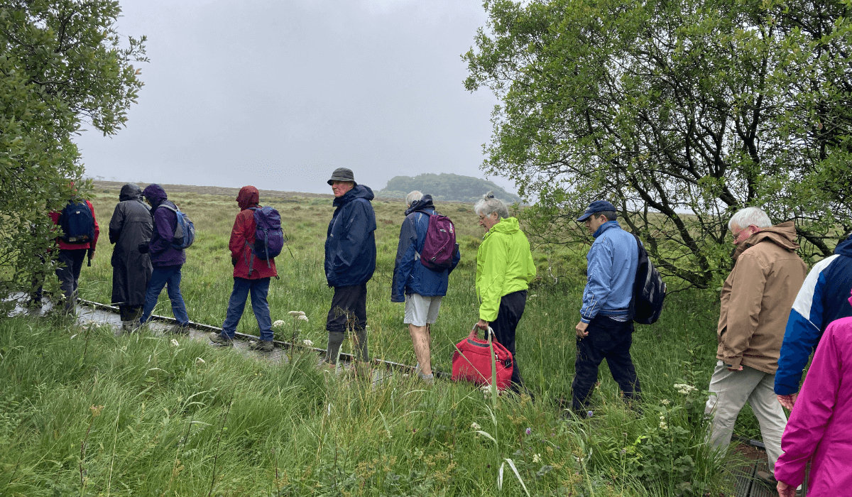 Participants visiting the nature reserve. Photo: Ellen Teague