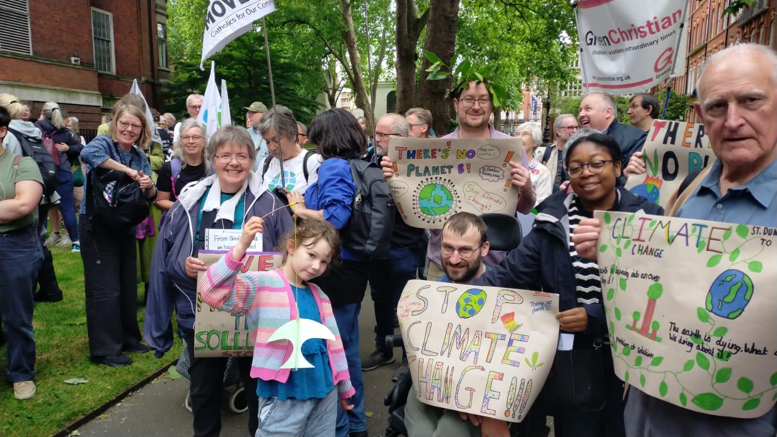 Columban group at 'Restore Nature Now'. Photo: Ellen Teague
