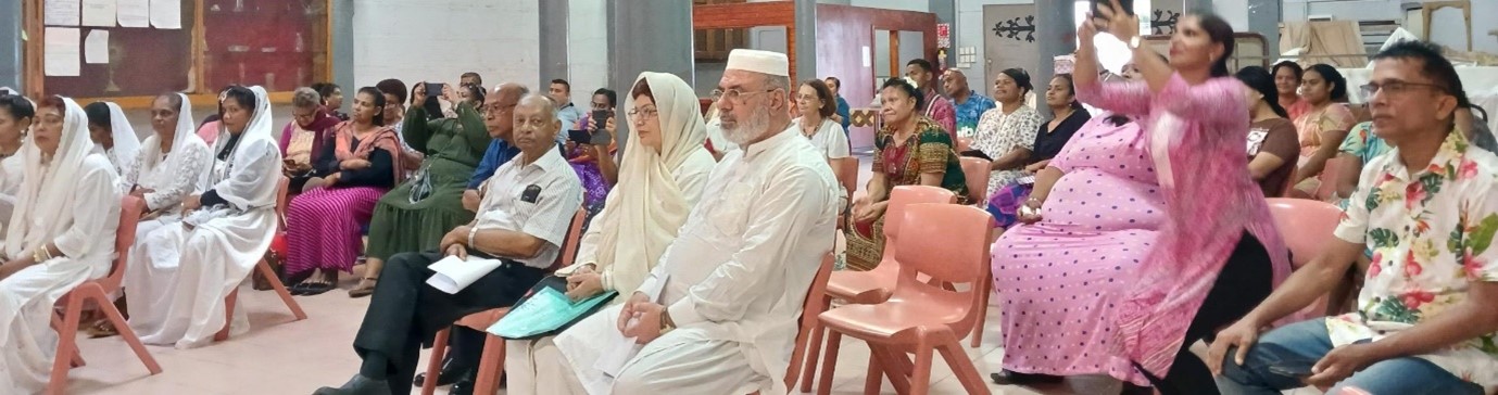 Participants from diverse religious and cultural backgrounds commemorate Girmit Day as an interfaith event hosted by the Columbans in Suva, Fiji.