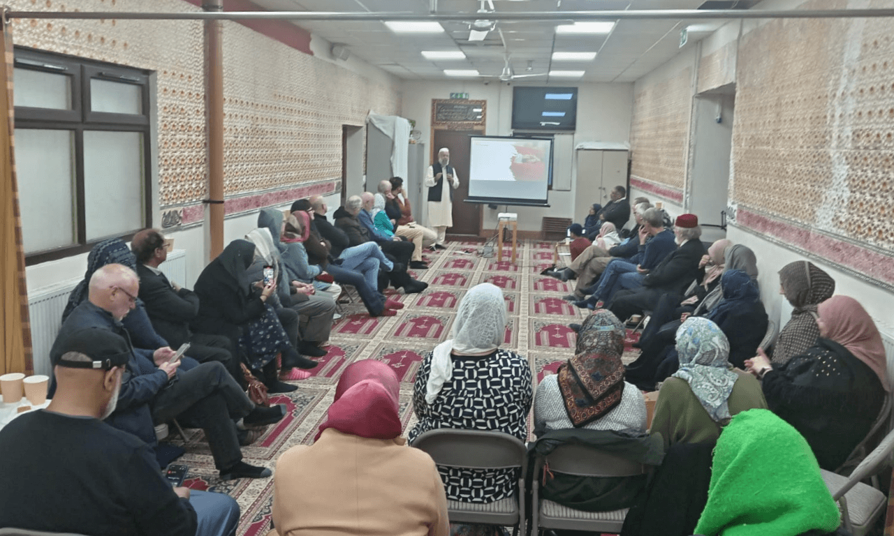 Imam Mohammad Asad MBE addressing the group. Photo: Columban Missionaries Briton