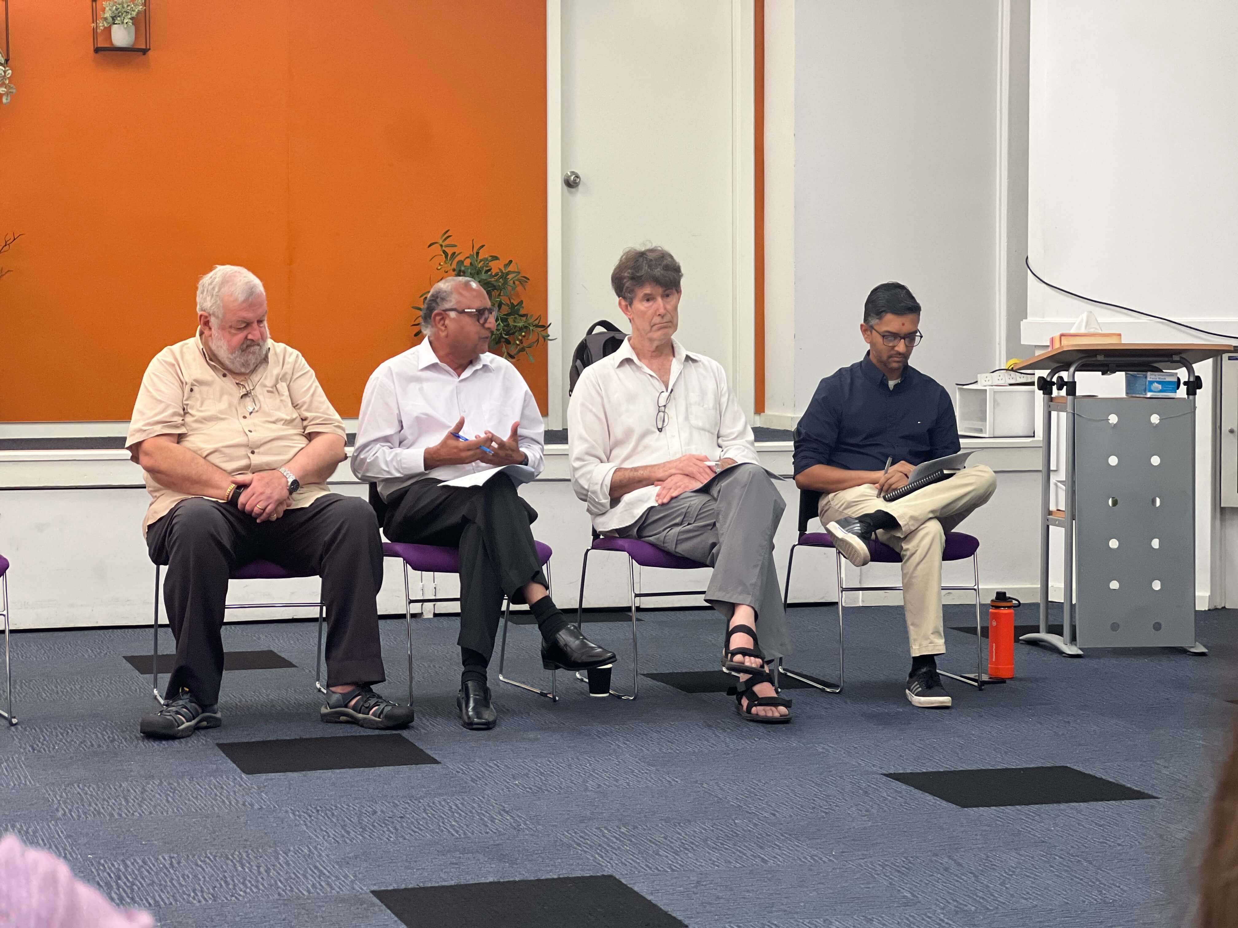 Fr Patrick and his fellow panellists