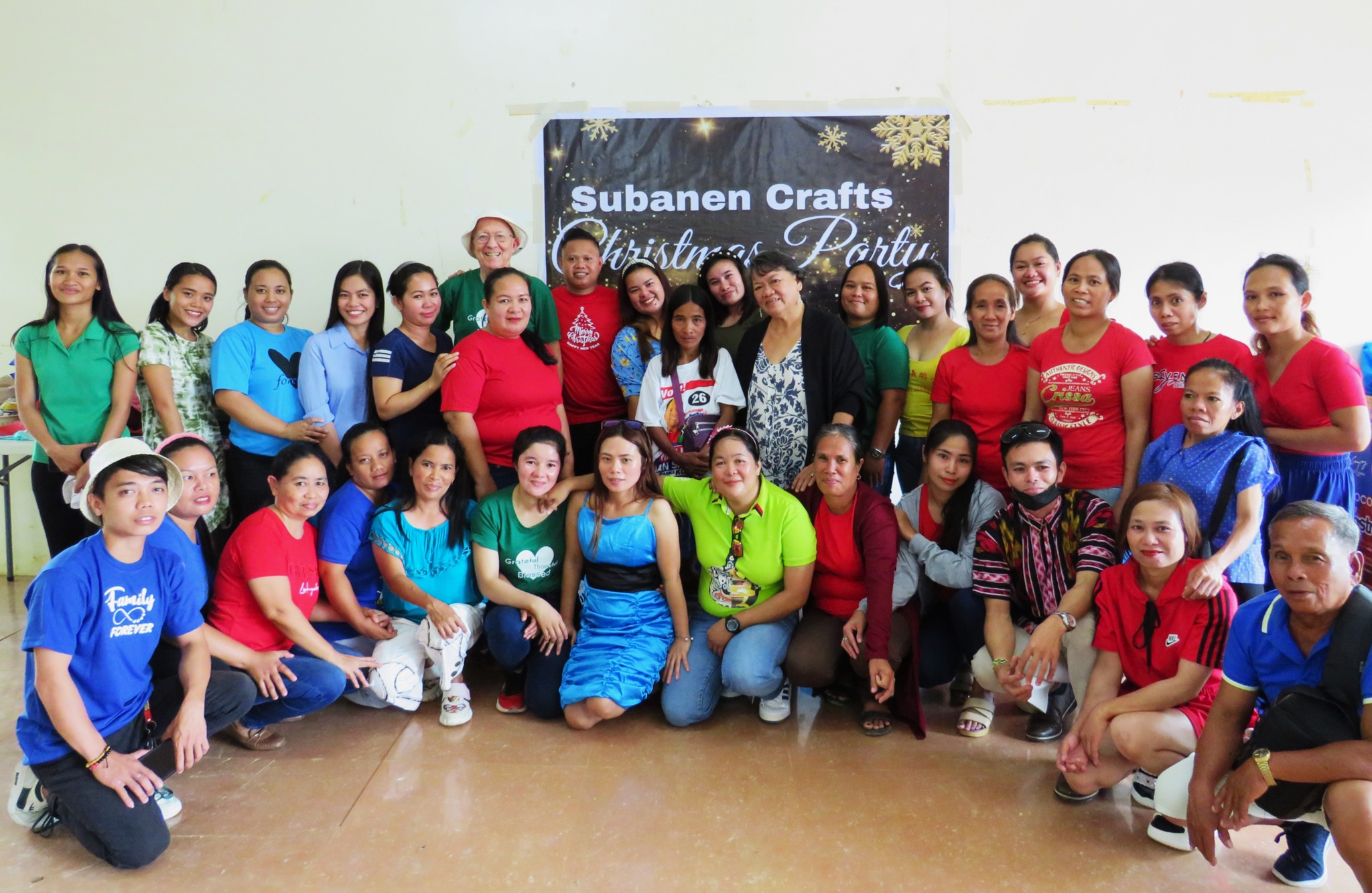 Crafters at the Christmas Party. Photo: Subanen Crafts