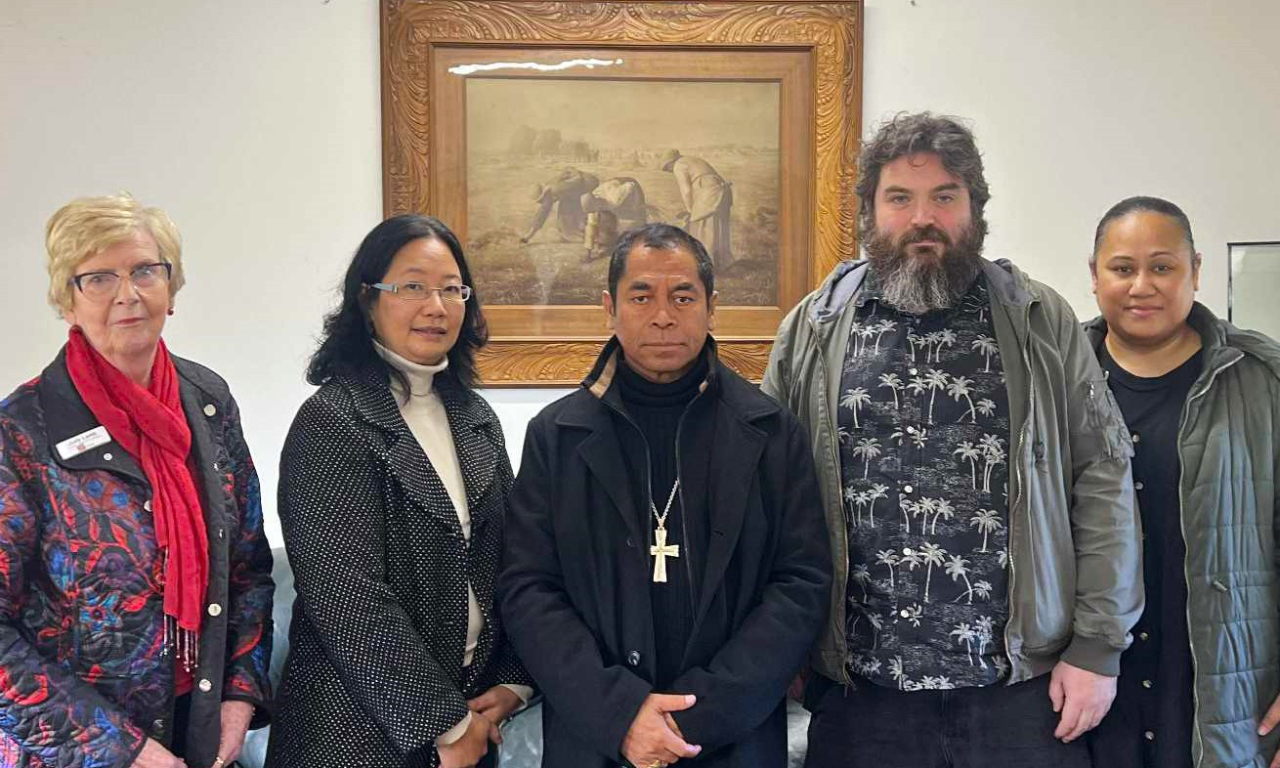 ACRATH members with Cardinal Virgilio. Photo: Mariana Waqa