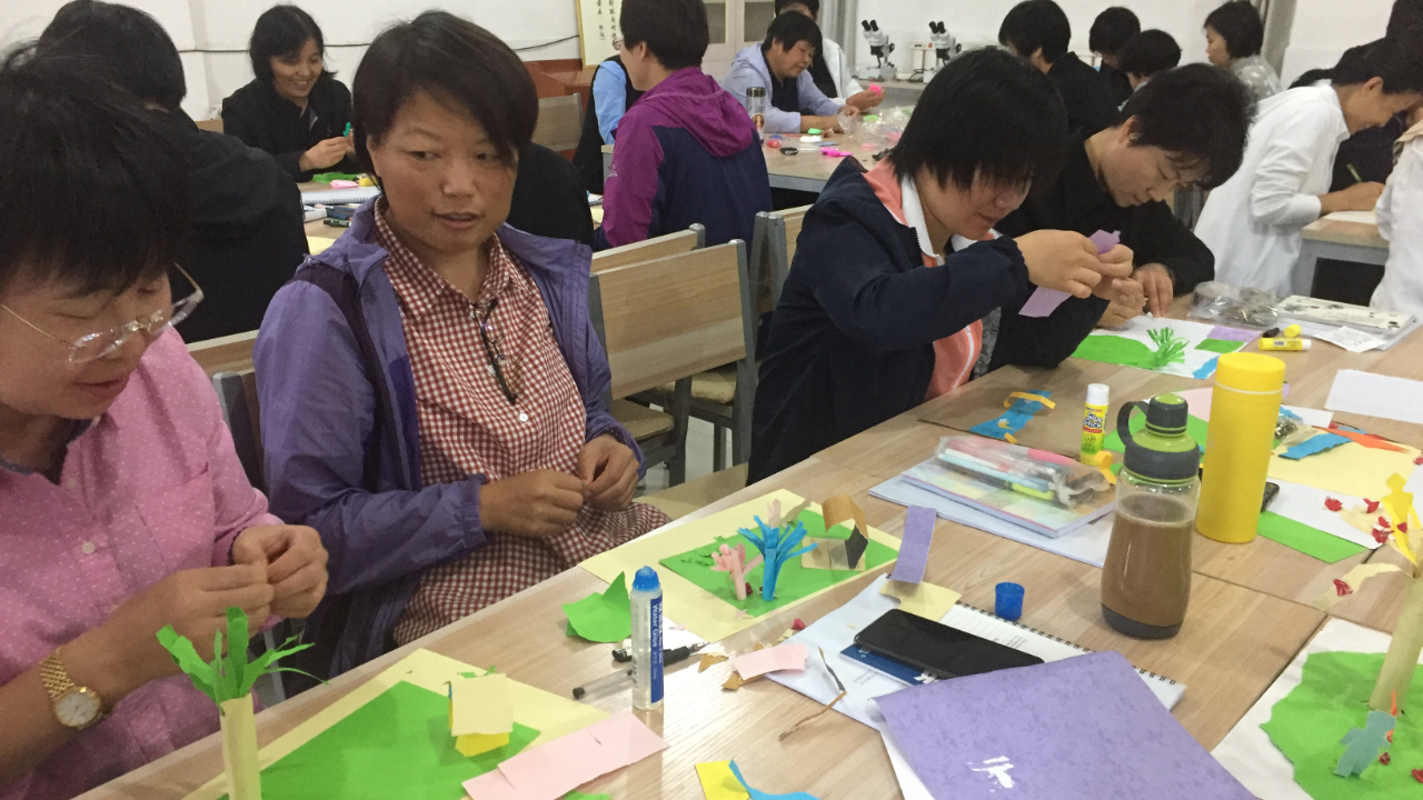 Participants engage in creative activities during workshop. Photo: Fr Dan Troy SSC