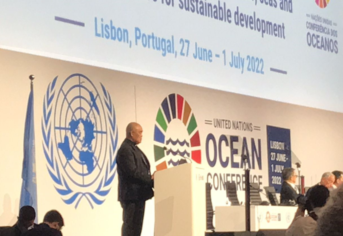 Archbishop Peter Loy Chong addresses the 2022 United Nation’s Oceans Conference (UNOC). Photo: Amy Echeverria