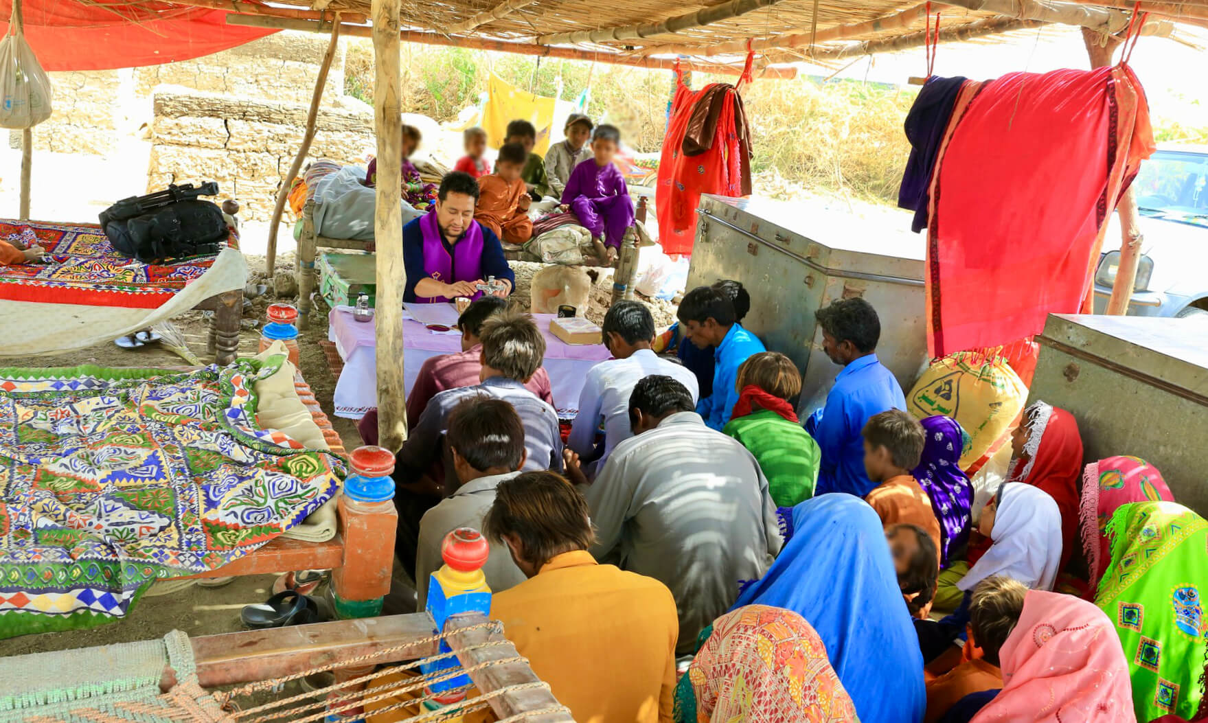 Fijian Columban Fr Pat Visanti serving in a rural village in Pakistan. Photo: Fr Pat Visanti
