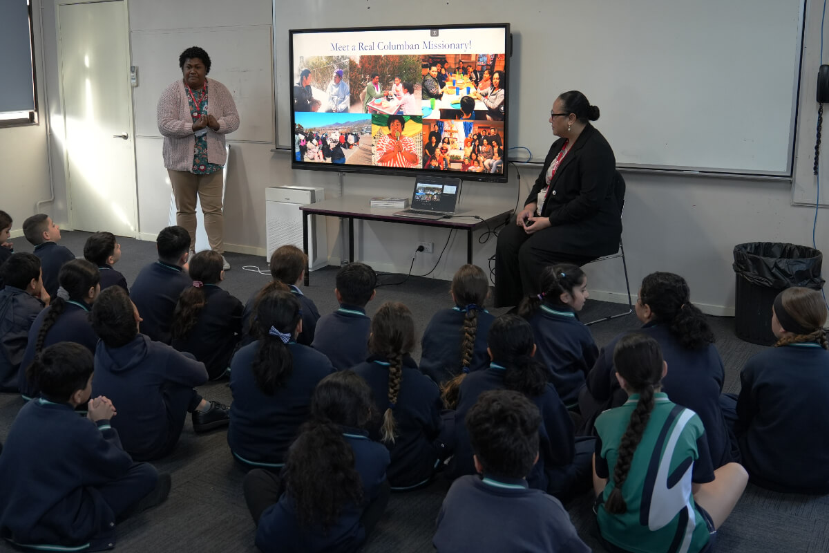 Sai sharing her missionary experience. Photo: St Columbans Mission Society