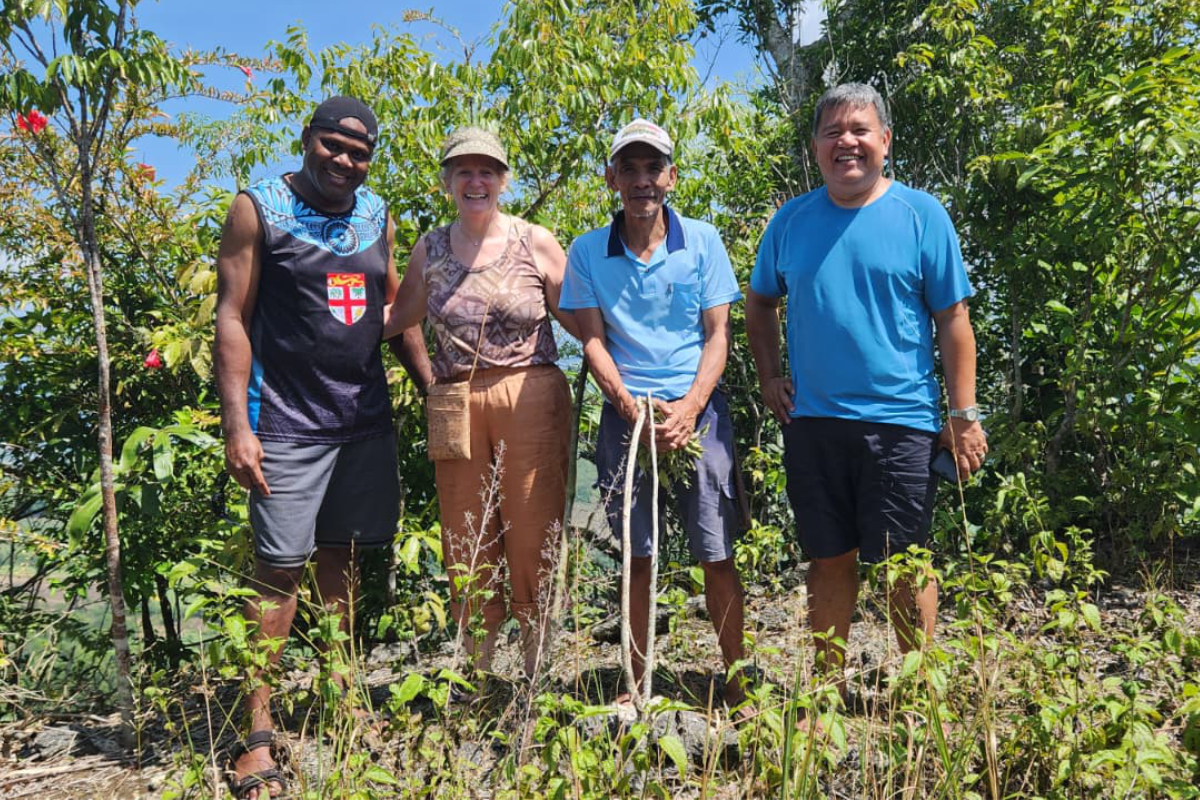 Amy with Columban missionaries living and working in the Philippines. Photo: Amy Echeverria