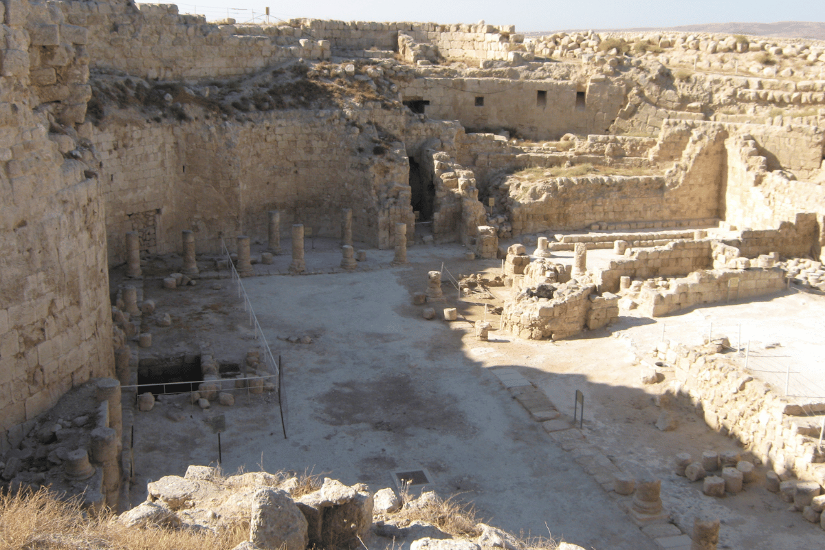 A 360-degree view of the surrounding landscape and the remains of Herod’s palace. 