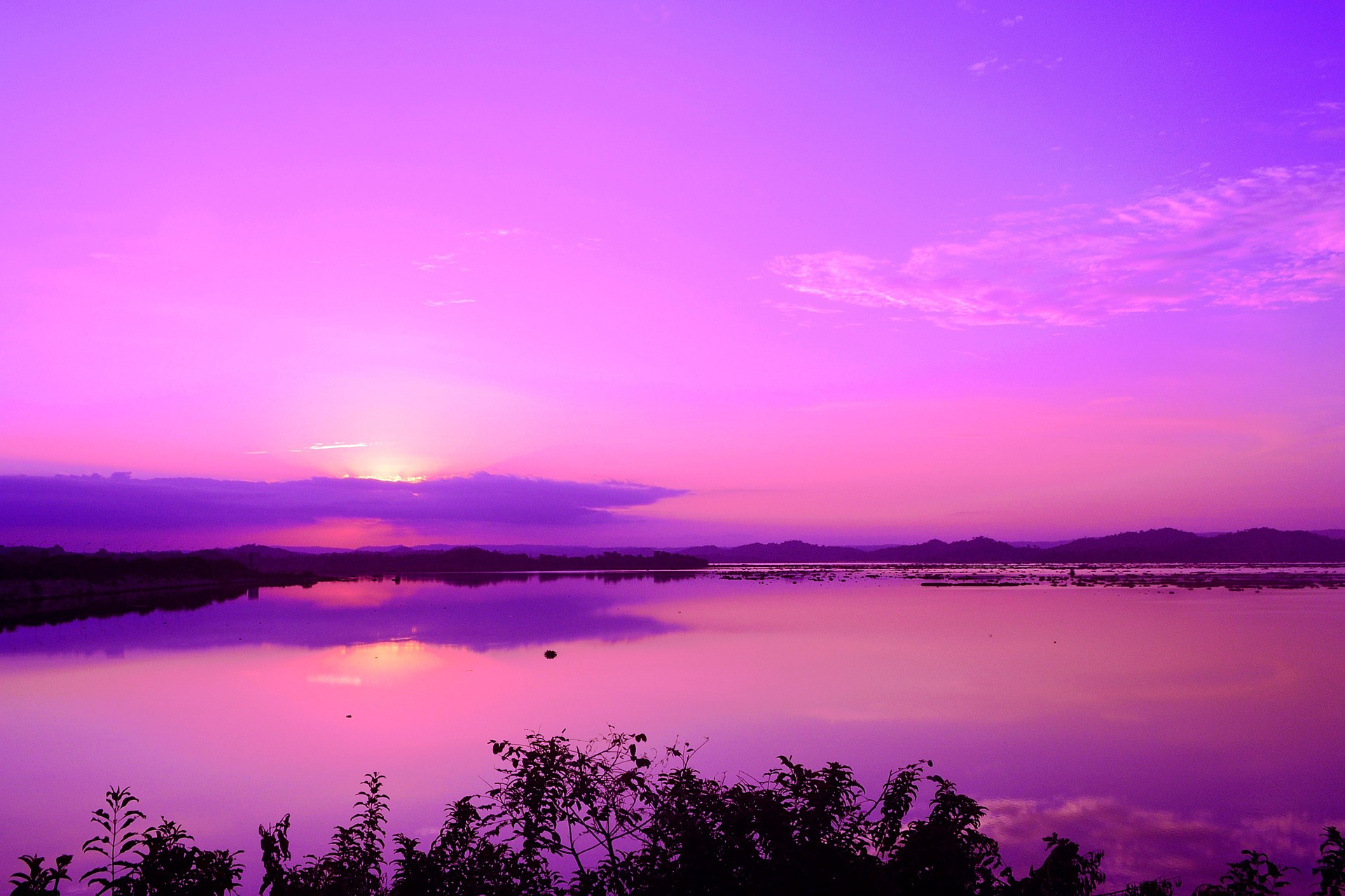 Pink sky