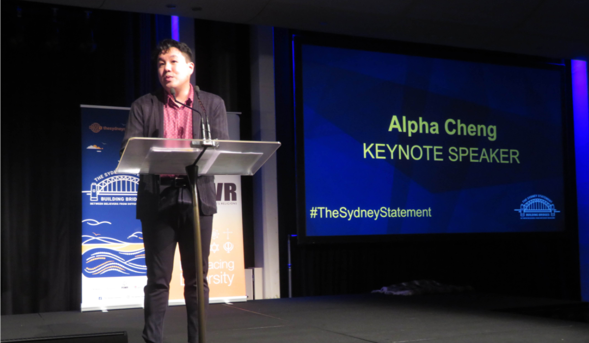 Keynote speaker Alpha Cheng