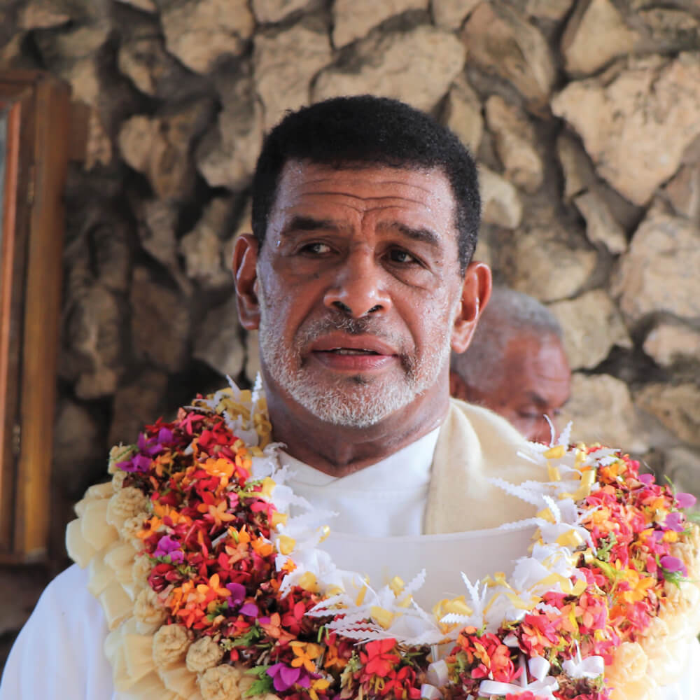 Fr Ioane Gukibau on the occasion of his silver Jubilee in Fiji. Photo: Fr Donal McIlraith SSC