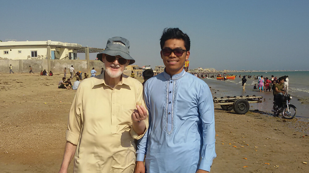 Columban Fr Joe Joyce (left) &  Jerry Lohera (right) in Pakistan. Photo: Jerry Lohera