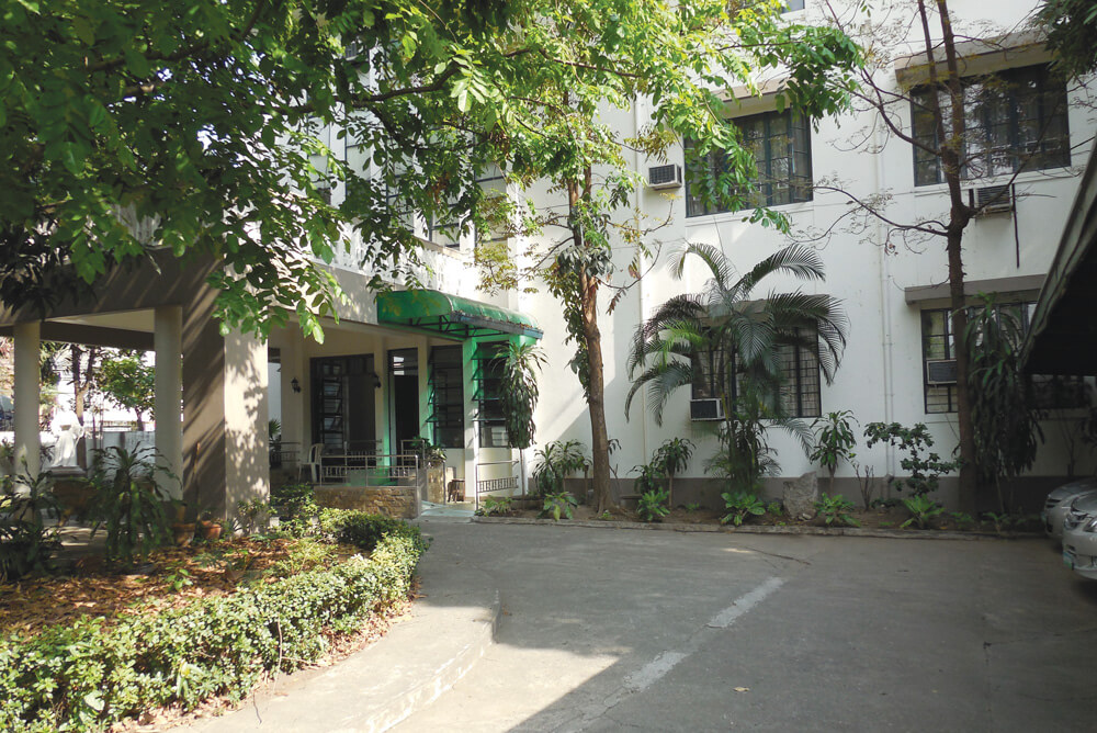 Inside the compound of the St Columban's House in Manila, Philippines. Photo: Fr Gary Walker SSC