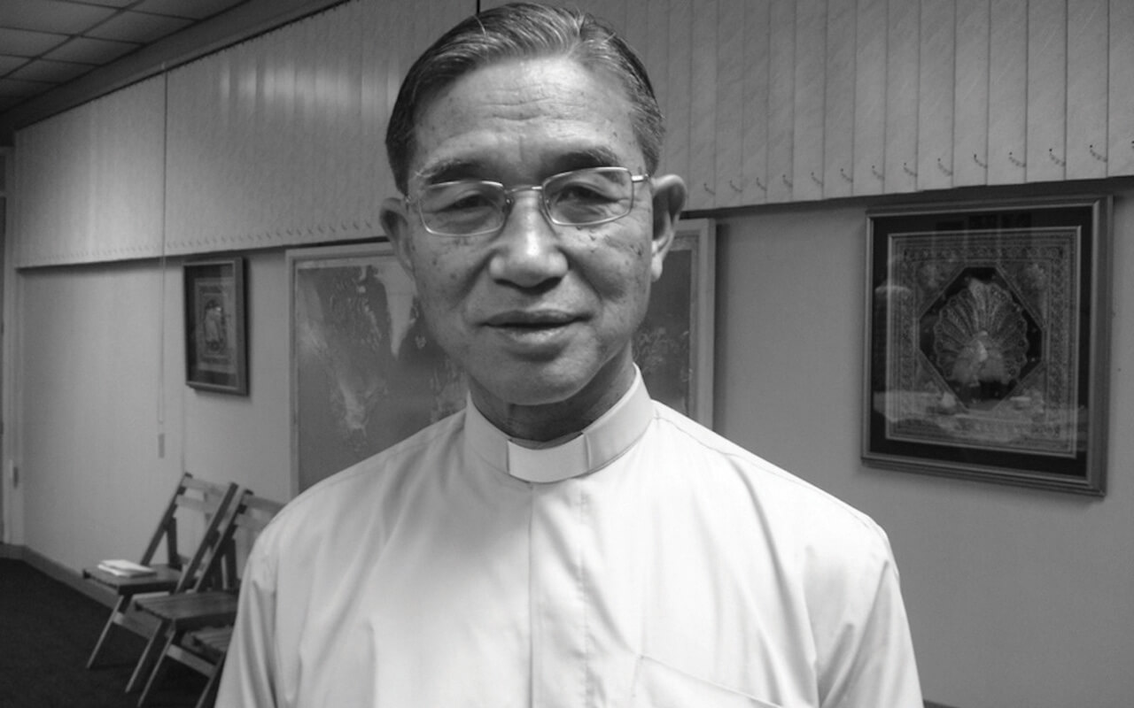 The late Archbishop Paul Zinghtung Grawng in 2009. Columban Fr Neil Magill lives and works in Myanmar.