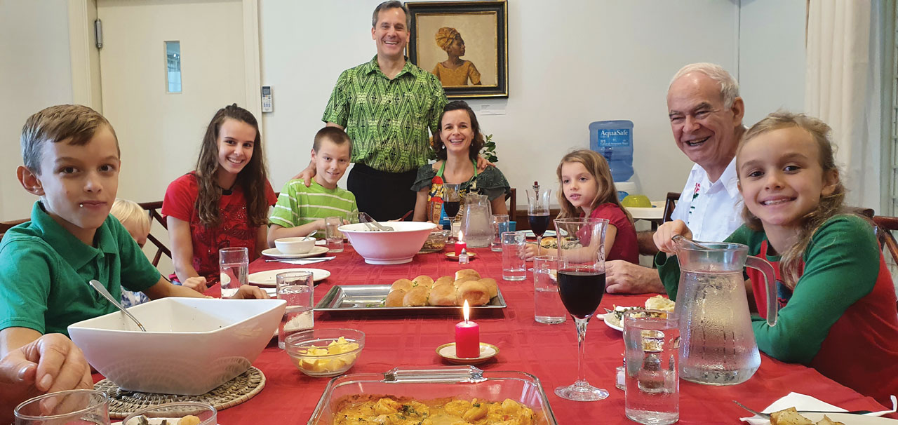 The Cella family with Columban Fr Frank Hoare. Photos: Fr John McEvoy SSC
